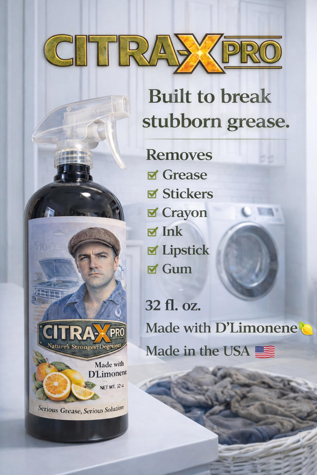 Citra-x Pro is Nature's strongest degreaser.