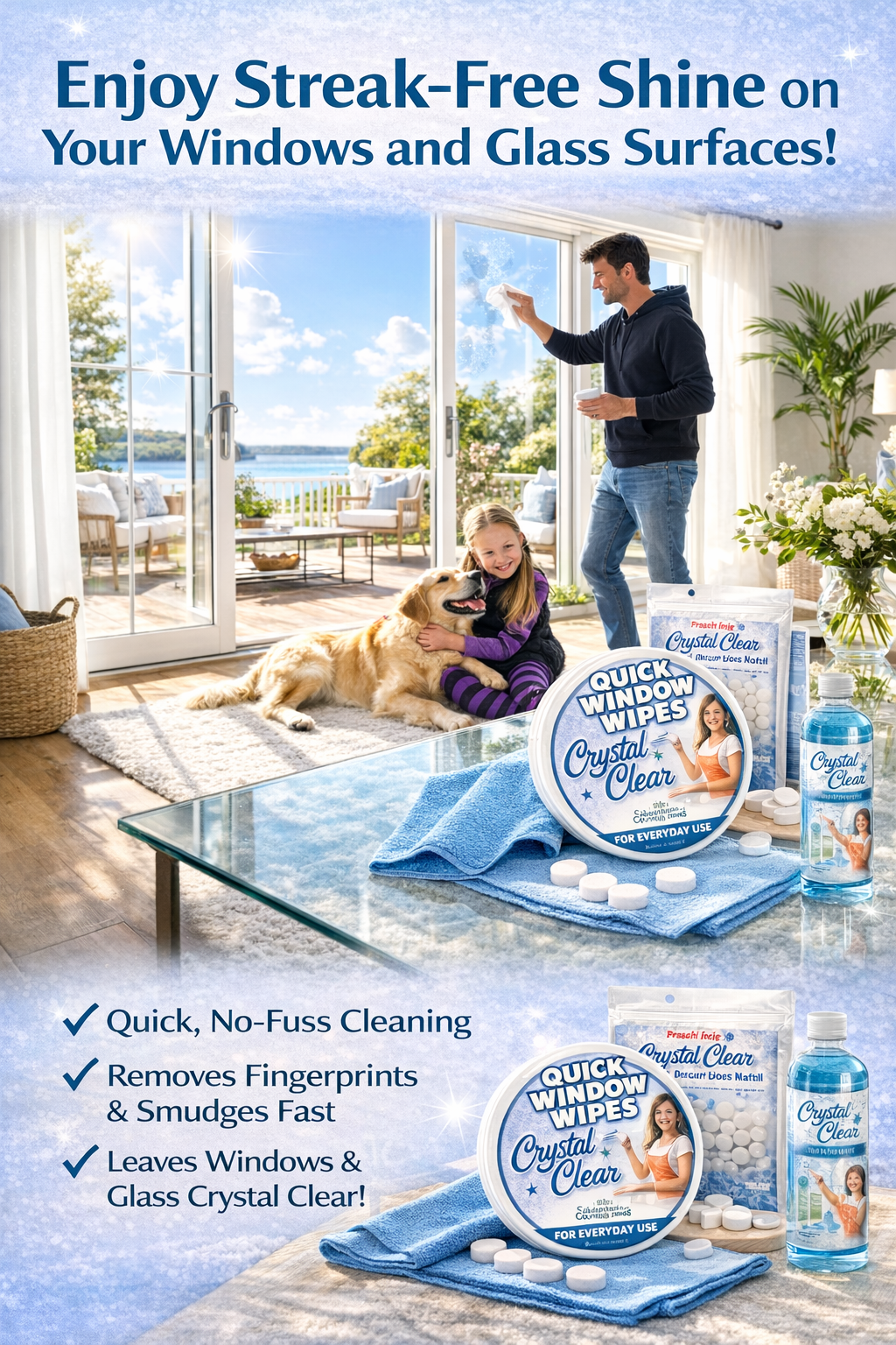 Crystal Clear window kit store panel