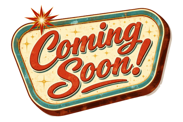 coming soon message with removed background.