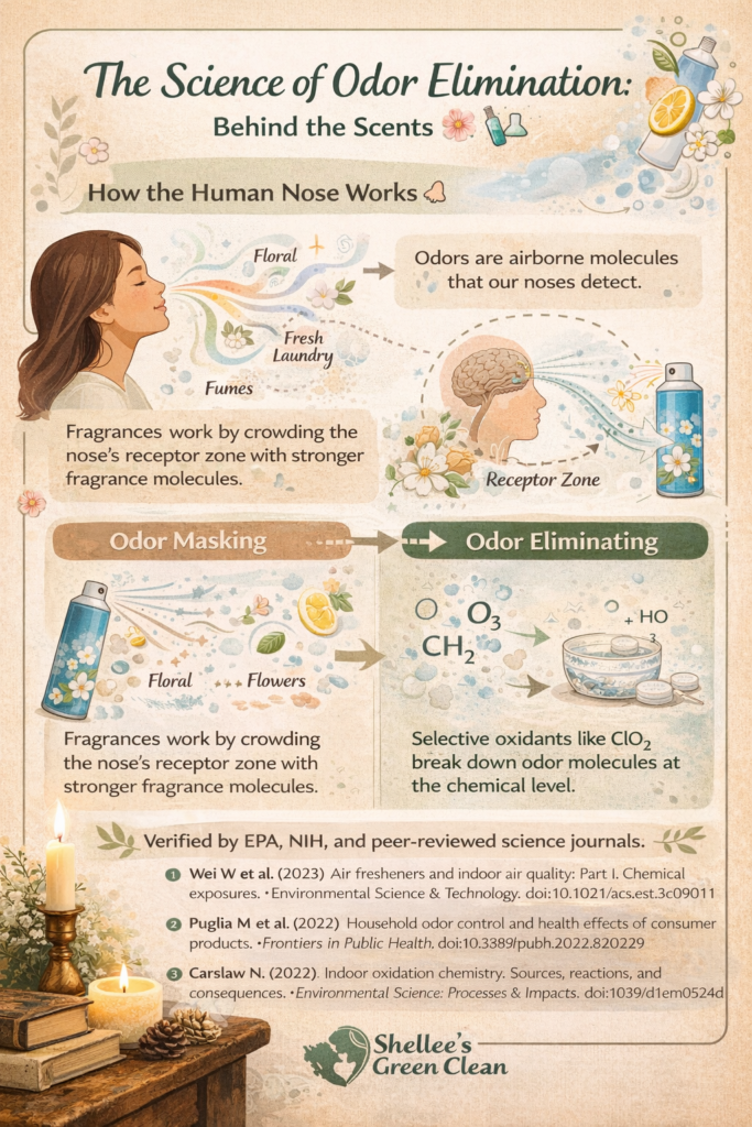 infograph on the science of odor