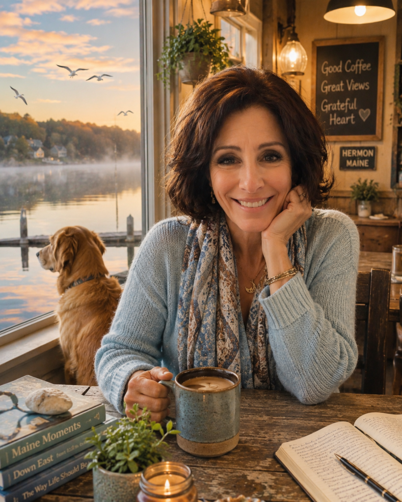 imageof the owner sitting in a coffee shop talking to you like you are there as she has new advice.